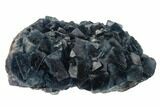 Blue-Green Cubic Fluorite Crystal Cluster - China #147056-2